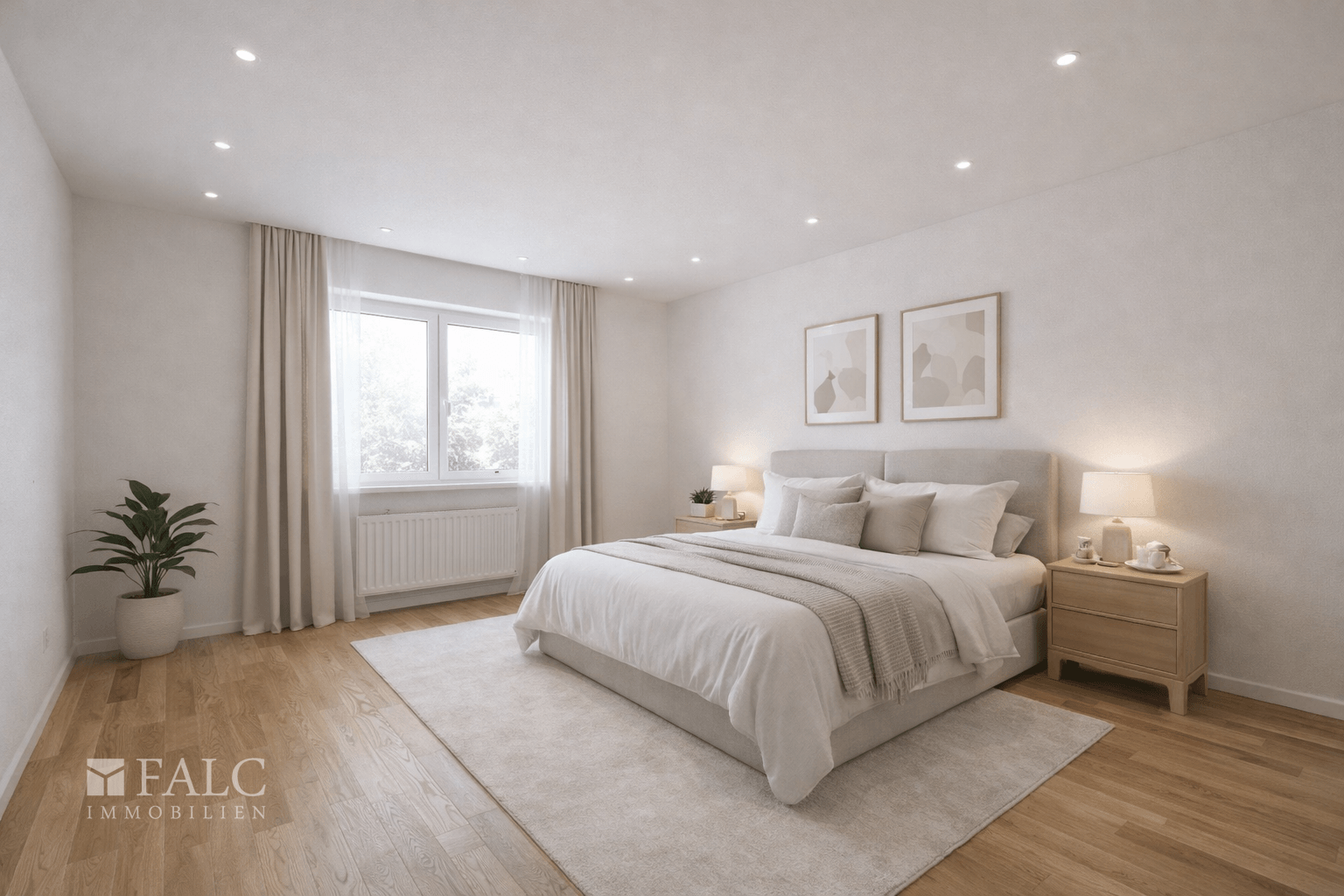 Schlafzimmer (virtuell eingerichtet)